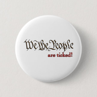 Wij, de mensen... zijn aangekruist. ronde button 5,7 cm