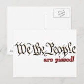 Wij, de mensen... zijn kwaad! briefkaart (Voorkant / Achterkant)