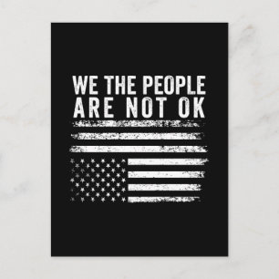 Wij, de mensen, zijn niet oké, hebben de Amerikaan Briefkaart