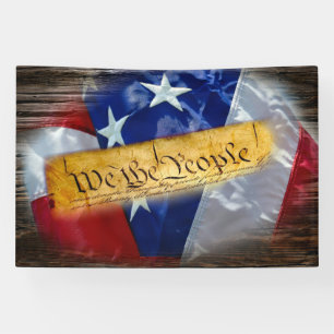 Wij de People American Constitution Banner