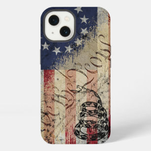 Wij de People Betsy Ross Amerikaanse vlag en slang iPhone 13 Hoesje