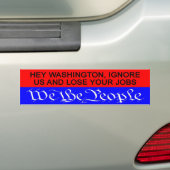 Wij de People bumper sticker (Op auto)