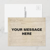 Wij de People Constitution Achtergrond Briefkaart (Voorkant / Achterkant)