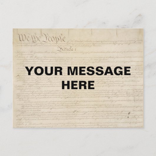Wij de People Constitution Achtergrond Briefkaart (Voorkant)