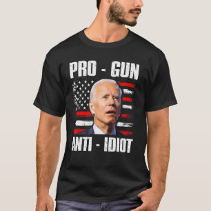 Wij de People Pro Pistool Anti Idiot Pro American T-shirt
