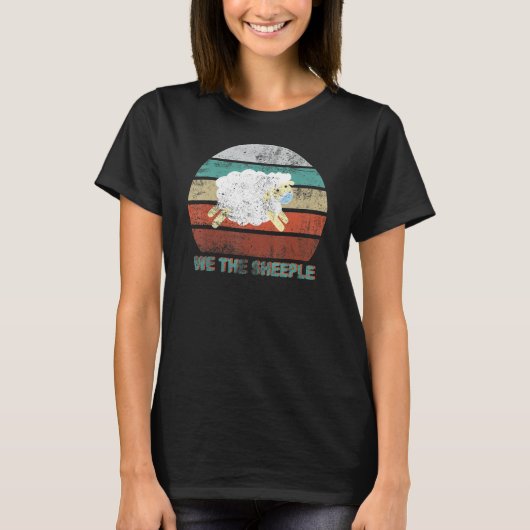 Wij de schaap grappige Antimask Sheep met gezichts T-shirt (Voorkant)