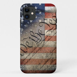 WIJ DE VOLKSGEBONDEN Amerikaanse vlag iPhone 11 Hoesje