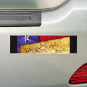Wij de Volksgrondwet van de Verenigde Staten Bumpersticker (Op auto)