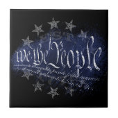 WIJ DE VOLKSREPUBLIEK 13 sterren 1776 keramische Tegeltje (Voorkant)