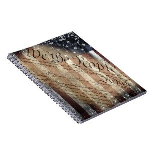 WIJ DE VOLKSREPUBLIEK INDUSTRIËLE USA VLAG Noteb Notitieboek