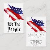 *~* Wij, de Waterverf van de Verenigde Staten van  Visitekaartje (Voorkant / Achterkant)