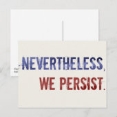 Wij duren Briefkaart voort (Voorkant / Achterkant)