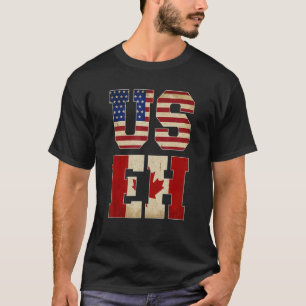 Wij Eh Canada Amerikaanse Vlag 1 T-shirt