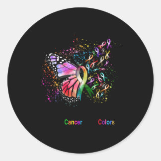 Wij geloven in wonderen die kanker bestrijden in a ronde sticker