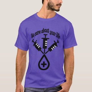 wij geven om uw levensgezin t-shirt