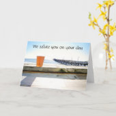 WIJ GROETEN U OP UW DAG KAART (Gele Bloem)