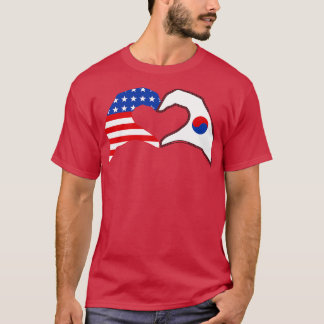 Wij Hart USA Korea Patriot Flag Series T-shirt