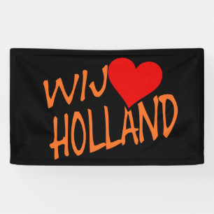 Wij Heart Holland of op bk bnrcent Spandoek