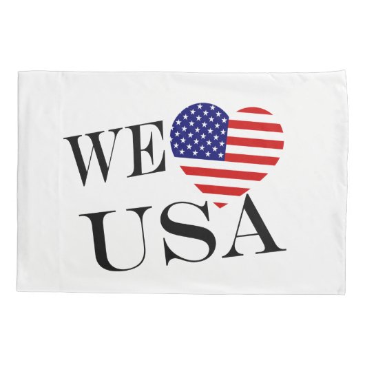 Wij Heartflag USA bk pcnt Kussensloop (Achterkant)
