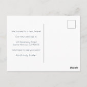 Wij hebben adresverandering Schattigee keukenkunst Briefkaart (Achterkant)