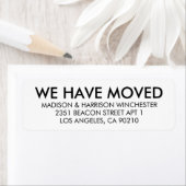 Wij hebben eenvoudige moderne zwarte en witte doua etiket (Insitu)