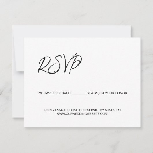 Wij hebben gereserveerde plaatsen voor u sjabloon  (Voorkant)