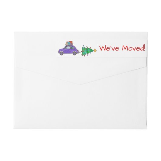 Wij hebben het etiket van Kerstmis van de Auto en (Achterkant)