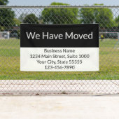 Wij hebben zakelijke aankondiging zwart-wit verpla spandoek (Insitu)