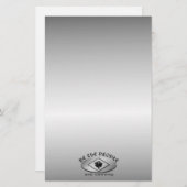 Wij, het Metallic schild Logo met Torch Briefpapier (Voorkant / Achterkant)