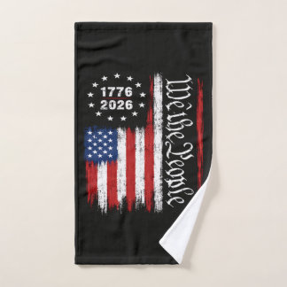 Wij Het Volk 1776 2026 Patriottische Vlag Handdoek