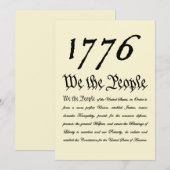 Wij het volk - 1776 feestdagenkaart (Voorkant / Achterkant)