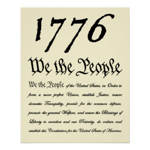 Wij het volk - 1776 perfect poster