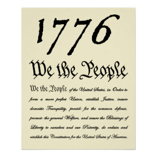 Wij het volk - 1776 perfect poster