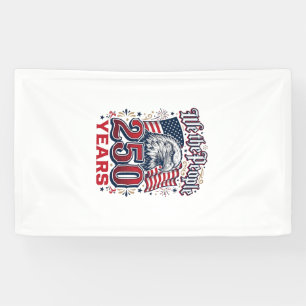 Wij Het Volk 250 Jaar Patriottische Adelaar Vintag Spandoek