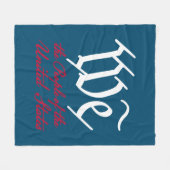 Wij, het volk 2 fleece deken (Voorkant (Horizontaal))