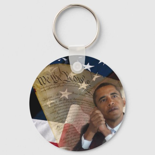 Wij, het volk...Barack Obama en de Grondwet Sleutelhanger (Voorkant)