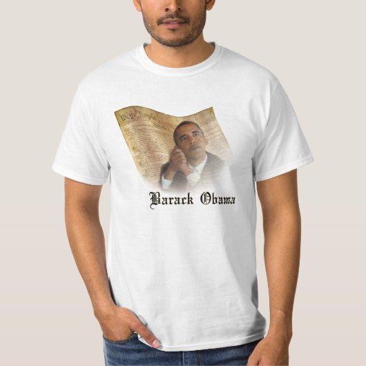 Wij, het volk...Barack Obama en de Grondwet T-shirt (Voorkant)