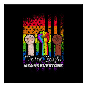 Wij, het volk, bedoelen iedereen met de Amerikaans Perfect Poster