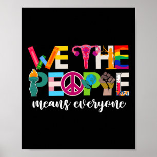 Wij, het volk, bedoelen iedereen USA LGBTQ Pride M Poster
