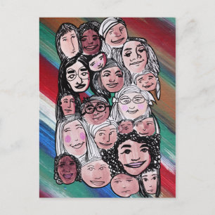 Wij het Volk betekent Alle mensen Briefkaart