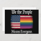 Wij, het volk, betekent dat iedereen in de VS geli Kaart (Voorkant / Achterkant)