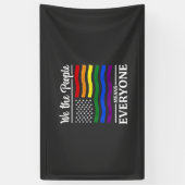 Wij Het Volk Betekent Iedereen Maand van de LGBTQ Spandoek (Verticaal)