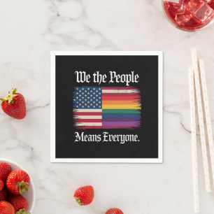 Wij Het Volk Betekent Iedereen Usa Lgbt Gelijkheid Servet