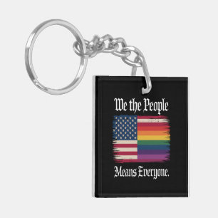 Wij Het Volk Betekent Iedereen Usa Lgbt Gelijkheid Sleutelhanger