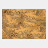 Wij, het volk, de Amerikaanse grondwet Inpakpapier Vel (Voorkant)