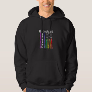 Wij het Volk Dienen Geen Koning LGBT Democraten Pr Hoodie