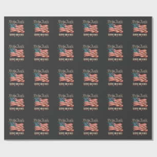 Wij Het Volk Dienen Geen Koning USA Patriottisch Cadeaupapier