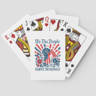 Wij Het Volk Dienen Geen Koningen Sterren Strepen  Pokerkaarten