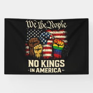 Wij Het Volk Geen Koningen In Amerika Spandoek