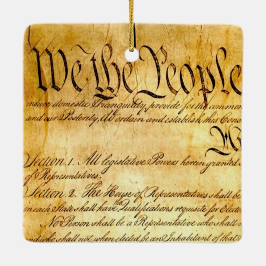 Wij, het volk - Grondwet Keramisch Ornament (Achterkant)